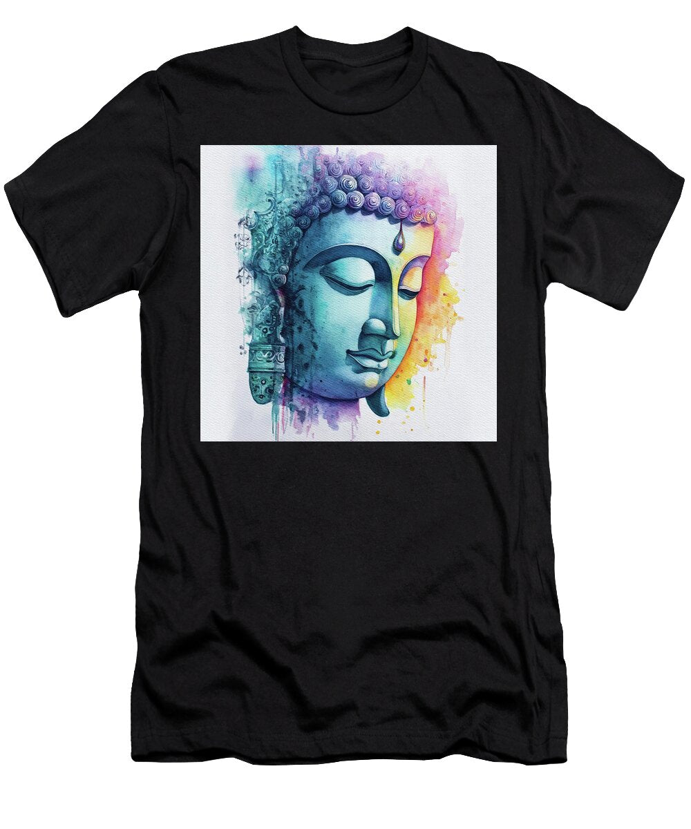 Colorful Buddha Serenity Sarah Kirk T-Shirt