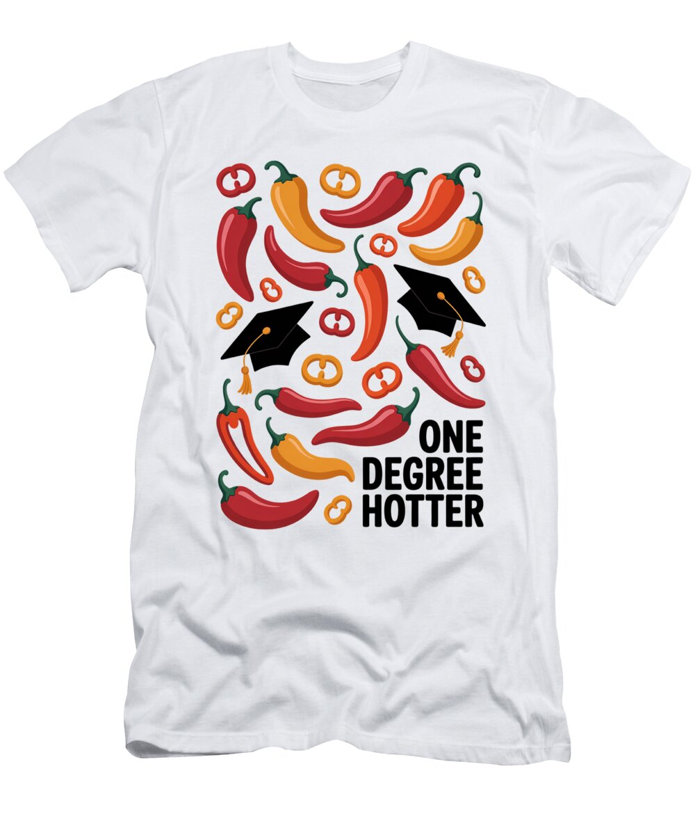 Colorful Chili Pepper Pattern Joanna Redesiuk T-Shirt