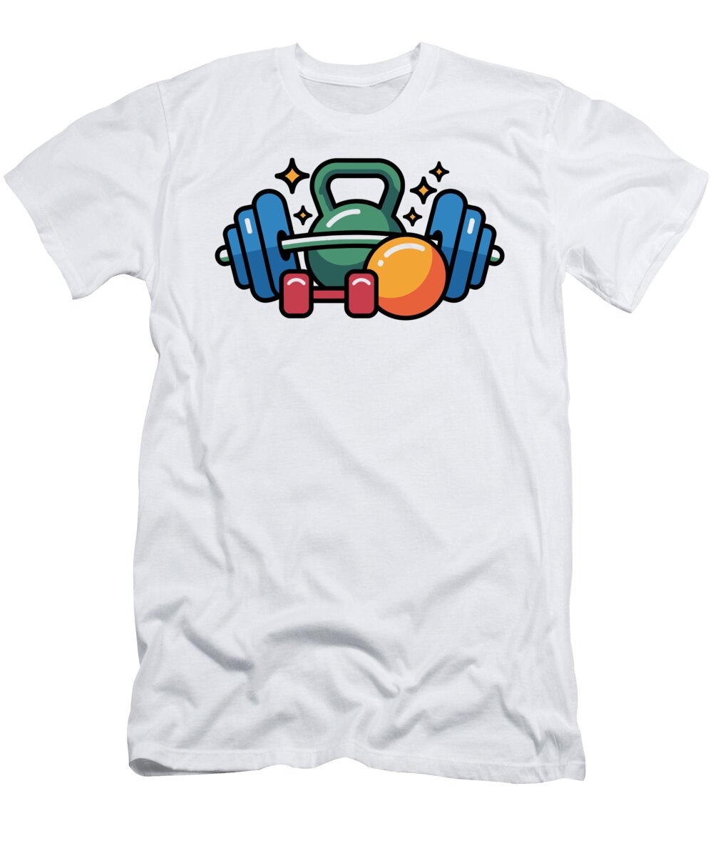 Colorful Fitness Equipment Joanna Redesiuk T-Shirt