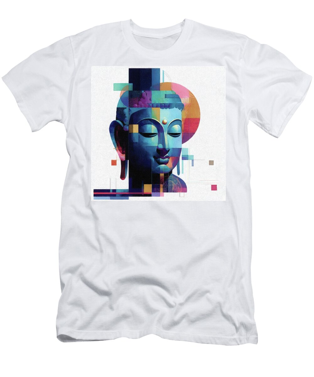 Colorful Geometric Buddha Pierre Blanchard T-Shirt