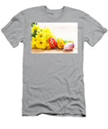 Colorful Hand Painted Easter Eggs and Spring Flowers on Wood Michal Bednarek T-Shirt