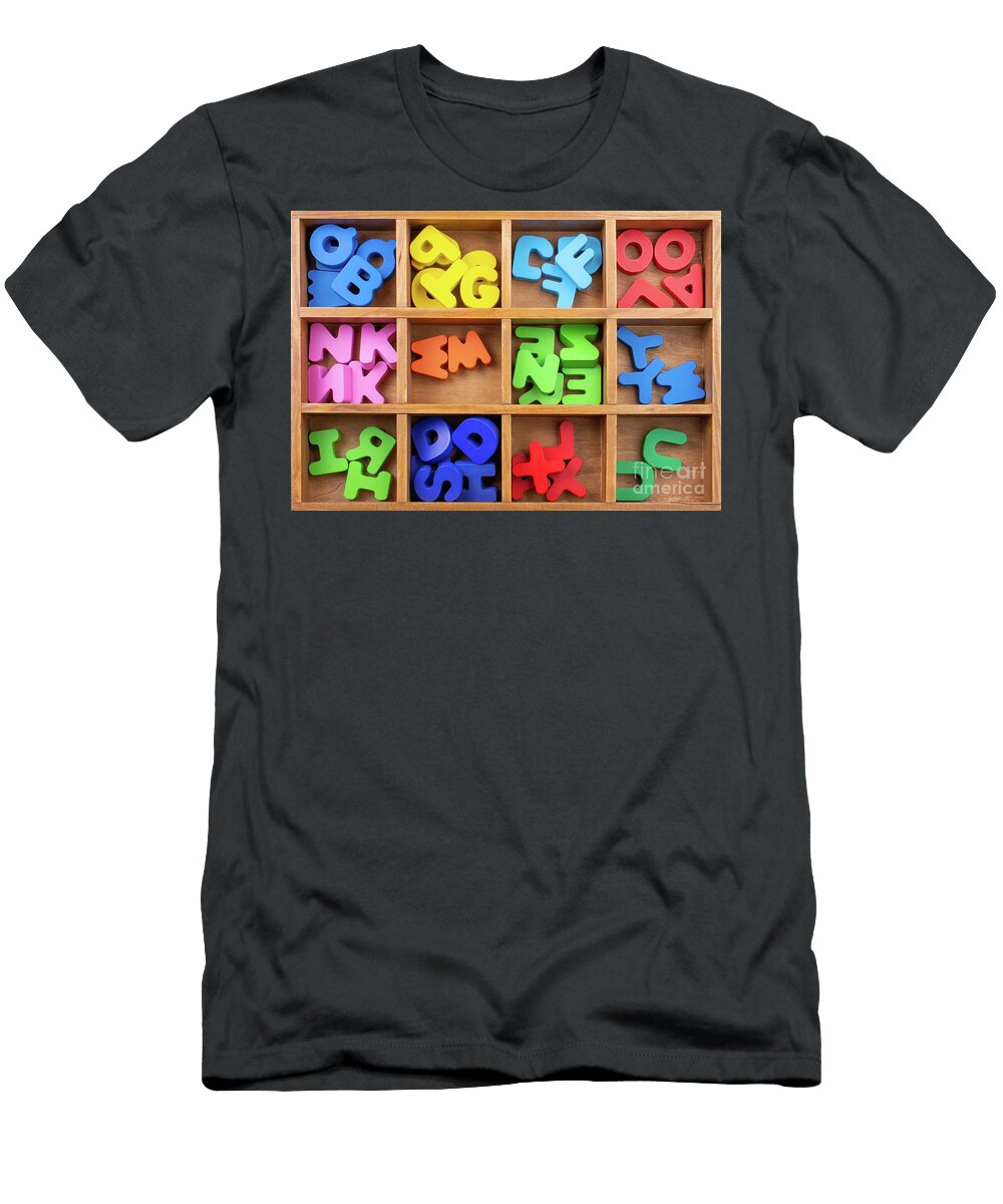 Colorful Letters Made of Wood Turgay Koca T-Shirt