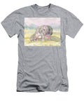 Colorful Mom and Baby Hippo Melly Terpening T-Shirt