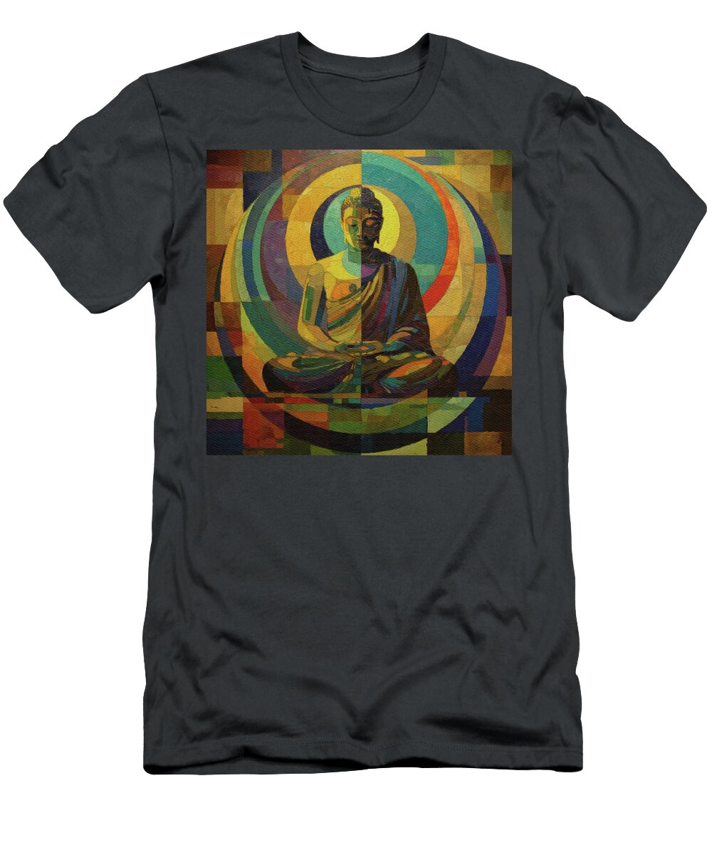 Colorful Mosaic of Buddha Pierre Blanchard T-Shirt