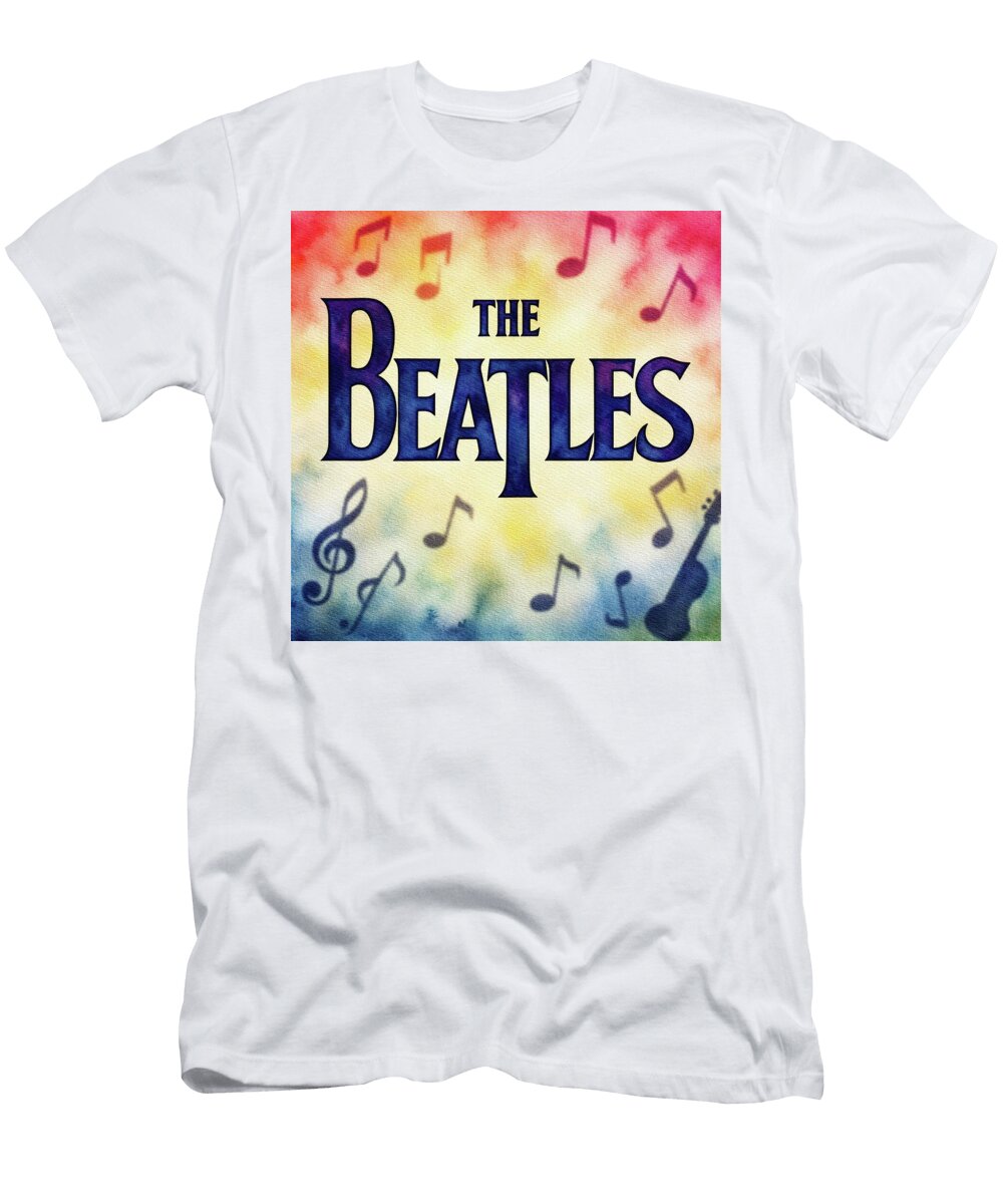 Colorful Musical Tribute the Beatles John Springfield T-Shirt