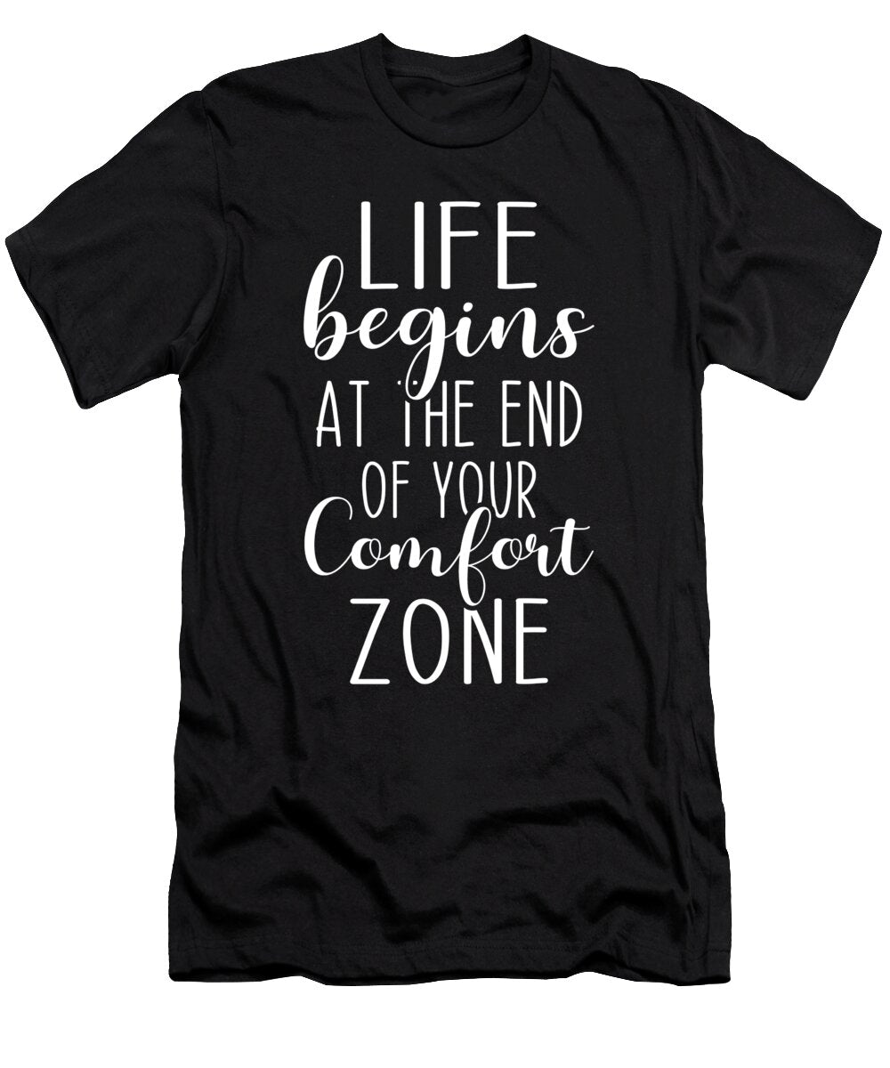 Comfort Zone Gym Hustle Success Inspire Matthew Chan T-Shirt