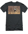 Common Goldeneye Drake Flies Low Over the South Platte Charlie Summers Natureplcom T-Shirt