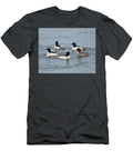 Common Merganser Courtship Whispering Peaks Photography T-Shirt