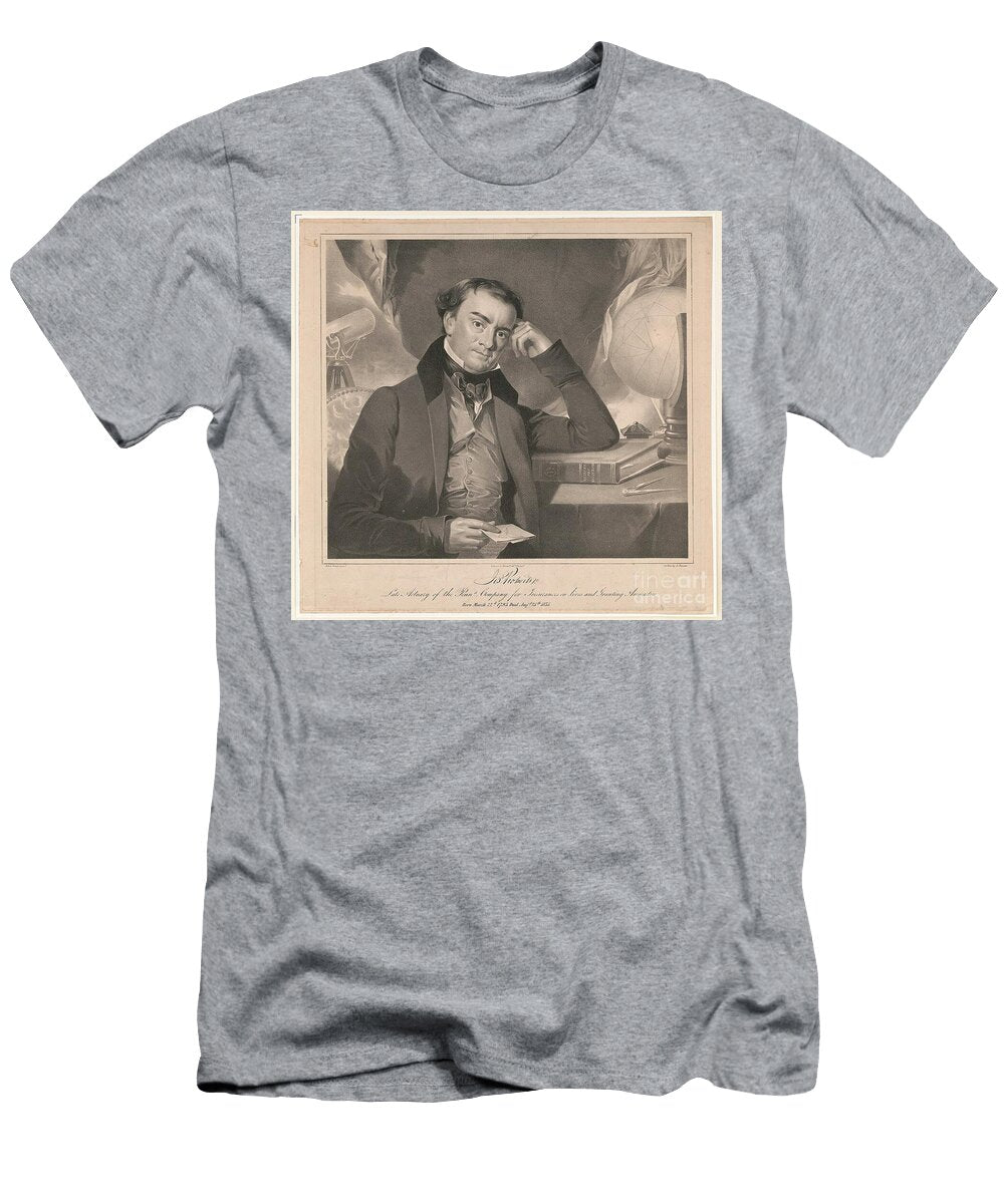 Contemplative Gentleman with Telescope Popular Art T-Shirt