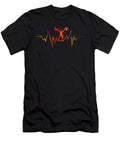 Cool Weightlifting Heartbeat Gift for Sport Lovers Premium Print Art Frikiland T-Shirt