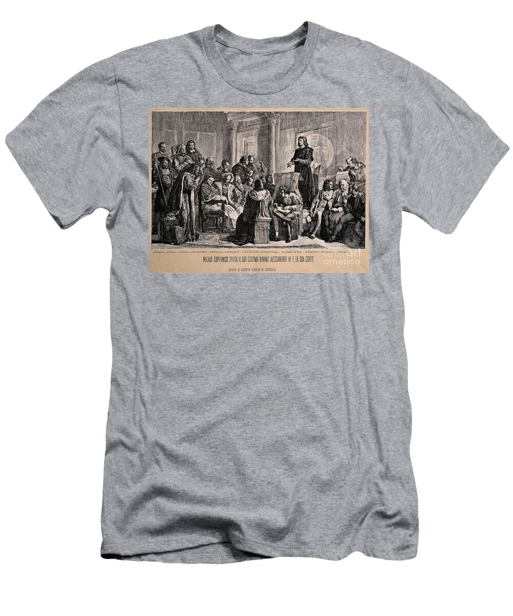 Copernicus Explaining His Planetary Wellcome Images T-Shirt