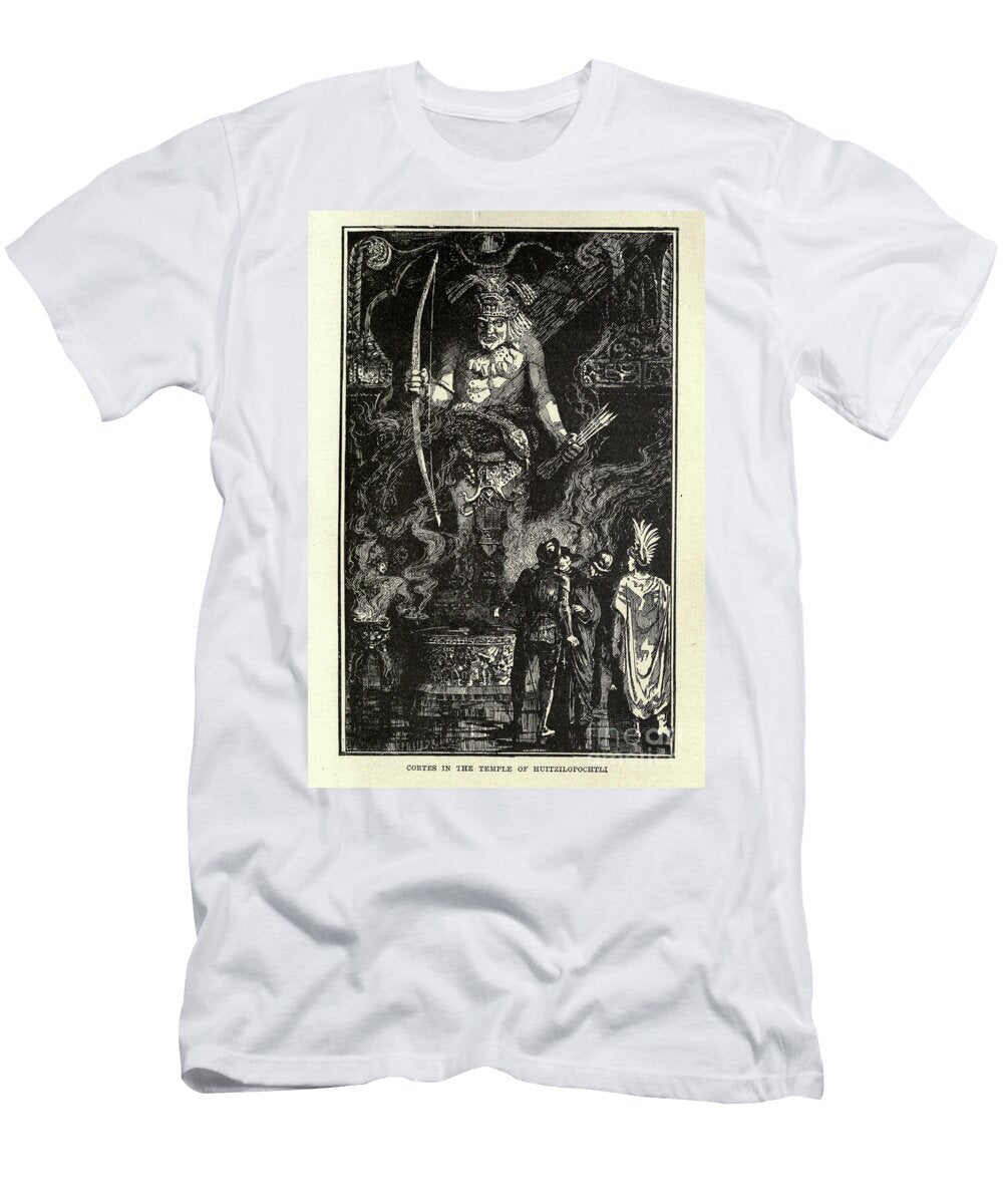 Cortes in the Temple of Huitzilopochtli G1 Historic Illustrations T-Shirt
