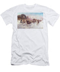 Cossacks in a Winter Landscape Anton Baumgartner Stoiloff T-Shirt
