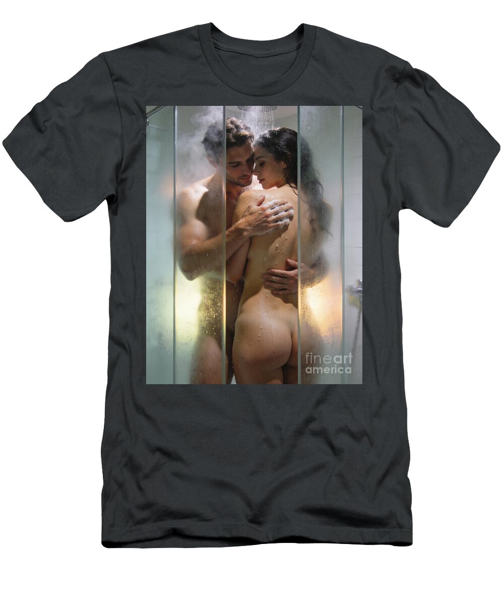 Couple Shower Embrace Jt Photodesign T-Shirt