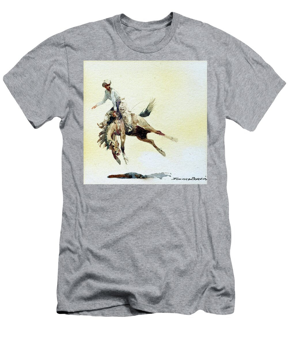 Cowboy and Bucking Bronco Edward Borein T-Shirt