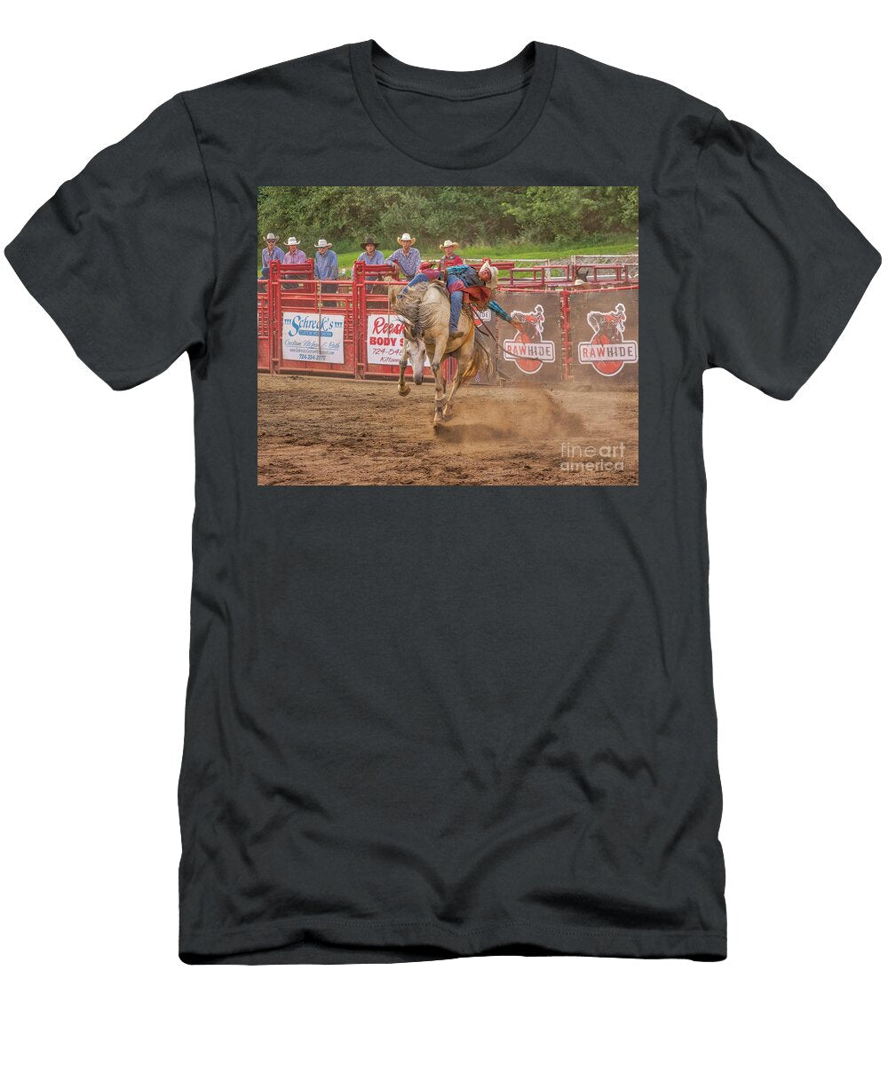 Cowboy Bronco Riding Rodeo Photo Randy Steele T-Shirt