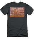 Cowboy Rider American Flag Randy Steele T-Shirt