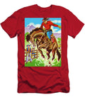 Cowboy Riding a Bucking Bronco Csa Images T-Shirt