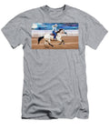 Cowgirl Rides Fast for Best Time Panoramic Images T-Shirt