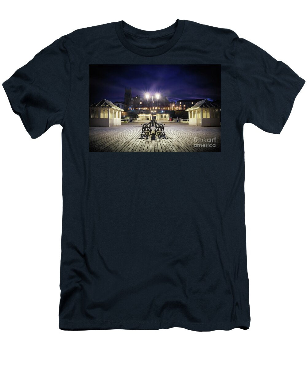 Cromer Pier At Night Looking Towards Town Simon Bratt Photography Lrps T-Shirt