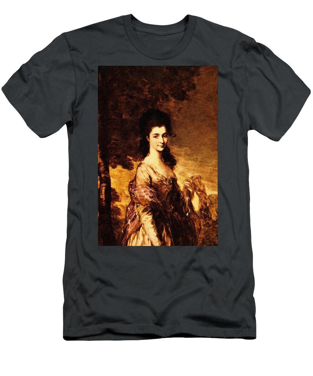 Cropped Three Quarter Length Version of a Full Length Portrait of Mrs Lowndes Stone 1758 1837 Ne Thomas Gainsborough T-Shirt