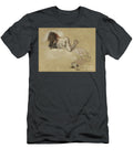 Crouching Woman 1827 Black and Red Chalk with Pastel Heightened with White Chalk Over Wash on Tan Wove Paper Ferdinand Victor Eugene Delacroix T-Shirt
