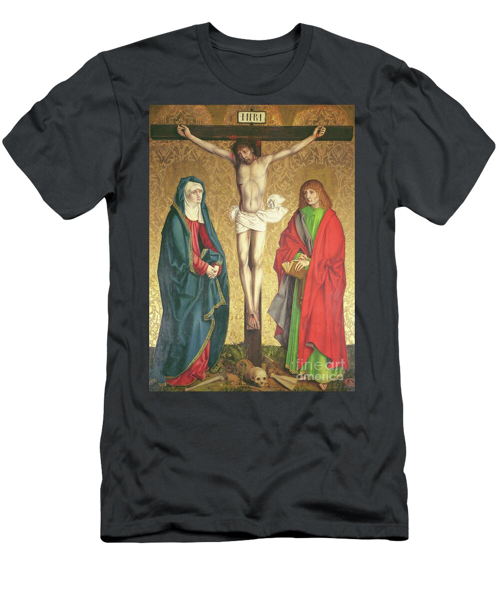 Crucifixion Central Panel From the Retable on the High Altar 1430 Master of the Carnation T-Shirt