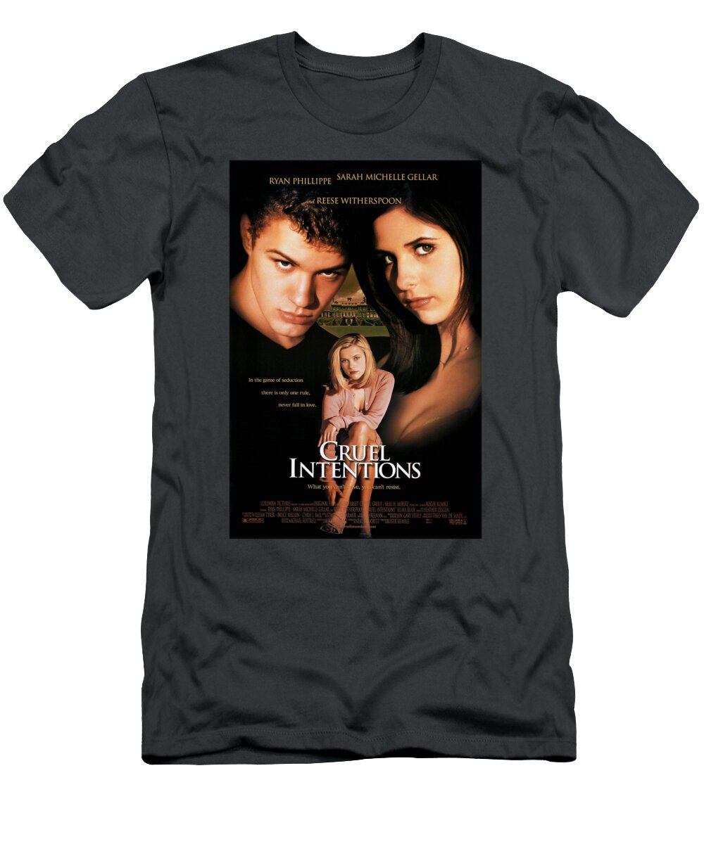 Cruel Intentions Poster Sarah Michelle Gellar Film Movie Thriller Crime Romance 90s Unisex Sweatshir Scott Pierson Iii T-Shirt