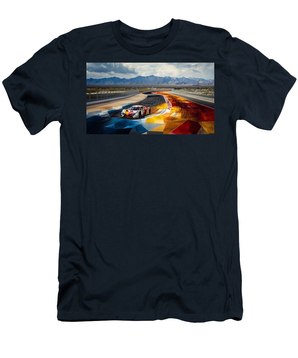 Cubist Racing in the Desert Max Freeman T-Shirt