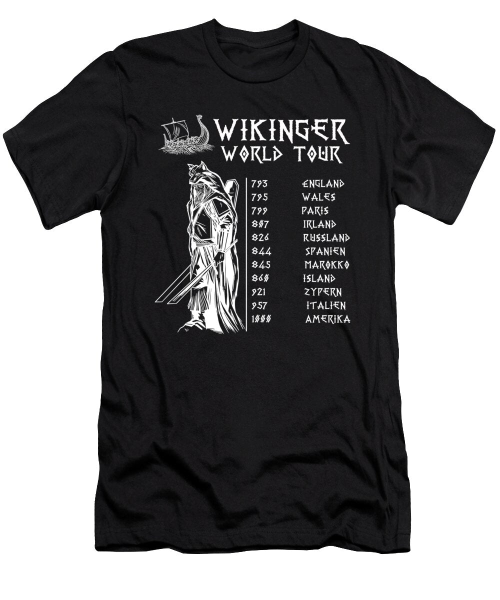 Cult Viking Men World Tour Benjamin Burkert T-Shirt