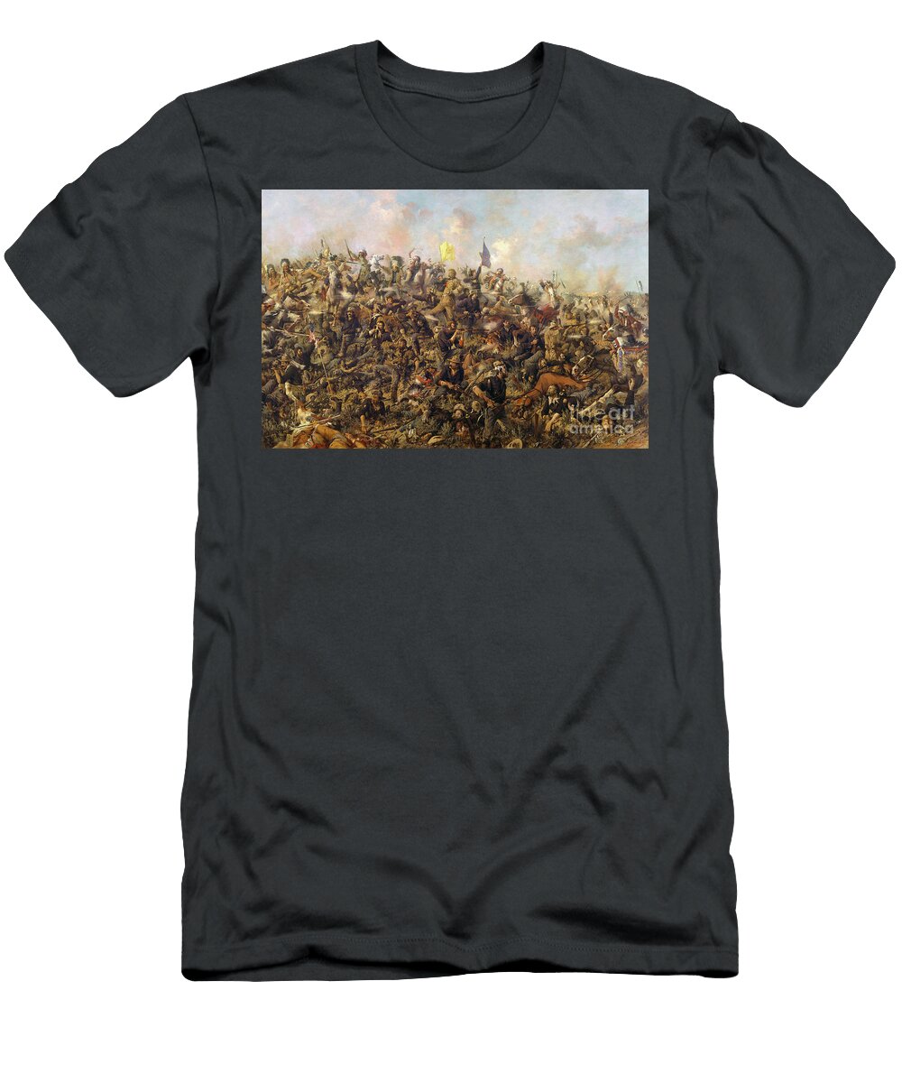 Custers Last Stand From the Battle of Little Bighorn Edgar Samuel Paxson T-Shirt