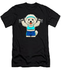Cute Bichon Frise Weightlifting Funny Dog Yah Lishr T-Shirt