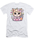 Cute Cartoon Cat with Popcorn Joanna Redesiuk T-Shirt