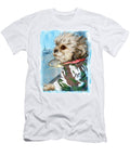 Cute Dog Portrait Looking Out Car Window Watercolor Painting Nalidsa Sukprasert T-Shirt
