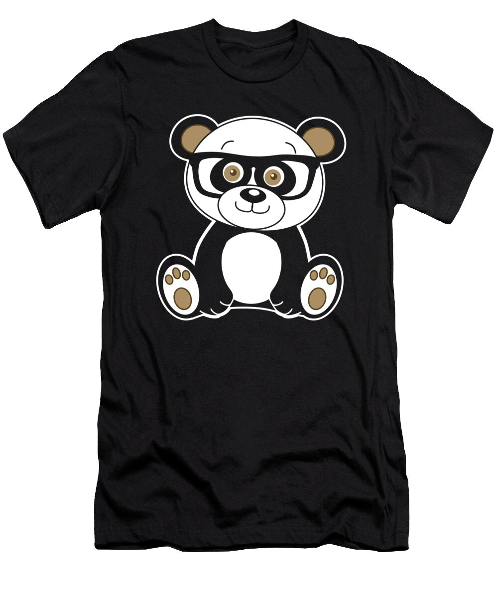 Cute Panda Nerd with Glasses Karleeta Holden T-Shirt