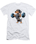 Dachshund Weightlifting Funny Deadlift Men Gym Davis Walsh T-Shirt