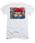 Dairy Queen Lasalle Ice Cream Parlor Winter Hockey Scene Montreal Canadian Artist Carole Spandau Carole Spandau T-Shirt