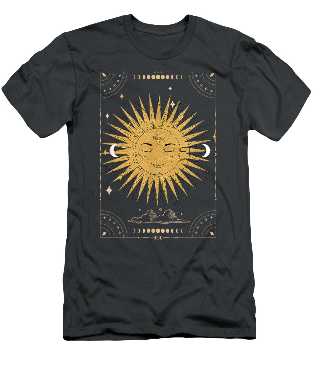 Dark Academia Aesthetic Tarot Aestheticun and Moon Clouds Artin Rihanna T-Shirt