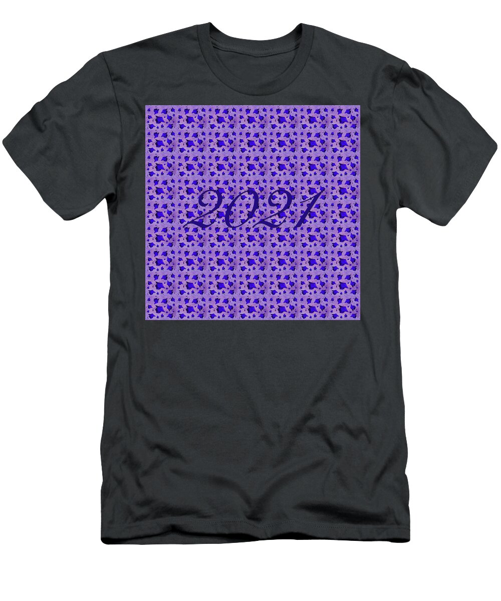 Dark Purple Graduate Cap 2021 Graduation Class Iris Richardson T-Shirt