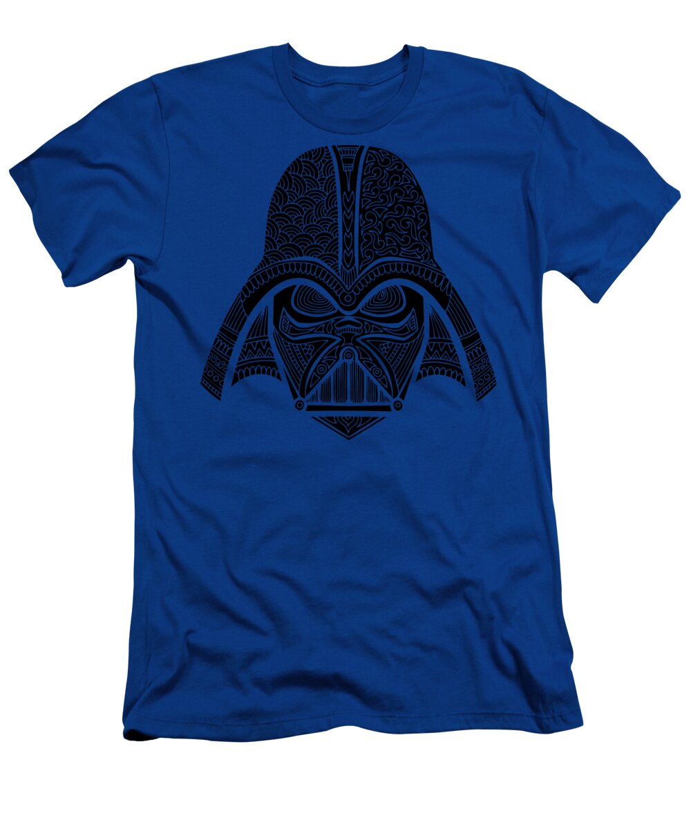 Darth Vader Star Wars Art Blue Black Studio Grafiikka T-Shirt