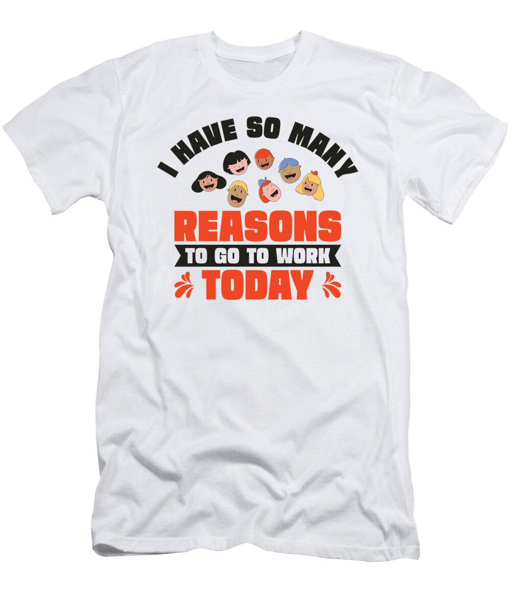 Daycare Reasons Daycare Provider Teaching Kids Toms Store T-Shirt