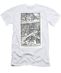 De Re Metallica Illustrating a Horse Powered Mine Hoist System At3 Historic Illustrations T-Shirt