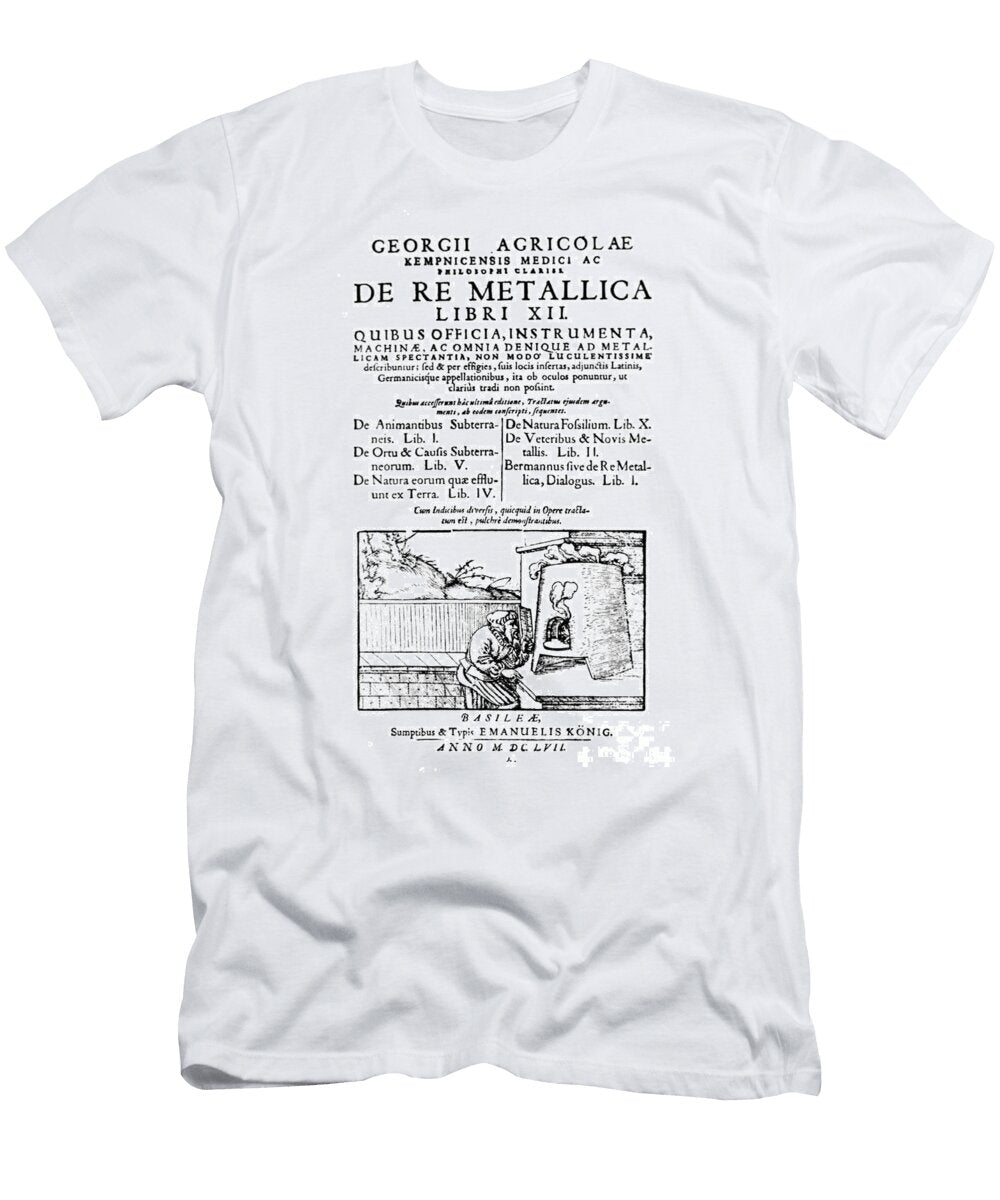 De Re Metallica Title Page 16th Science Source T-Shirt