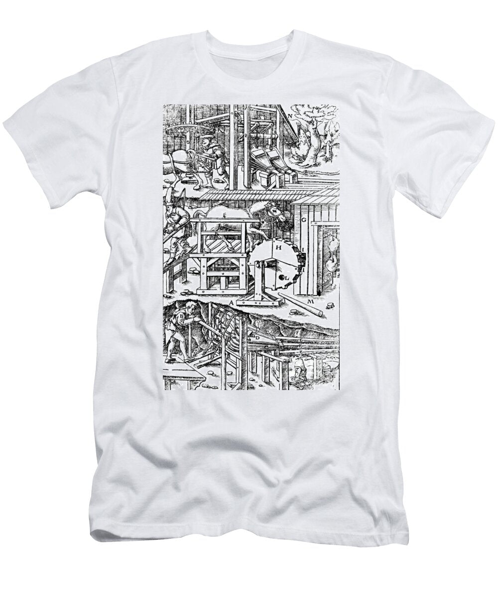 De Re Metallica Ventilation of Mines Science Source T-Shirt