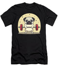 Deadlifting Pug Puppy Weightlifting Bodybuilding Natalie Lidford T-Shirt