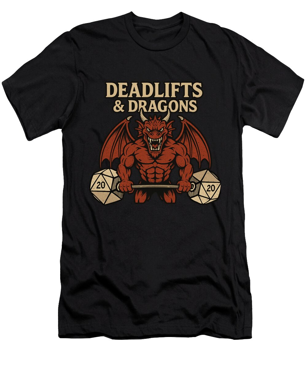 Deadlifts and Dragons Friend Friends Harvey Owen T-Shirt