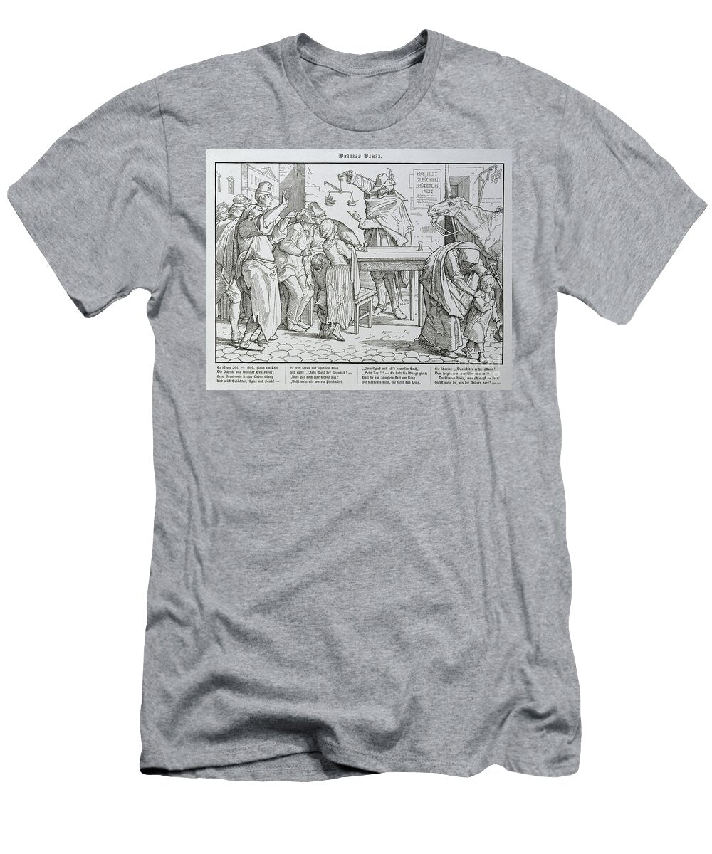 Death Before the Public House From Another Dance of Death Published By Georg Wigand in Leipzig 1849 Alfred Rethel T-Shirt