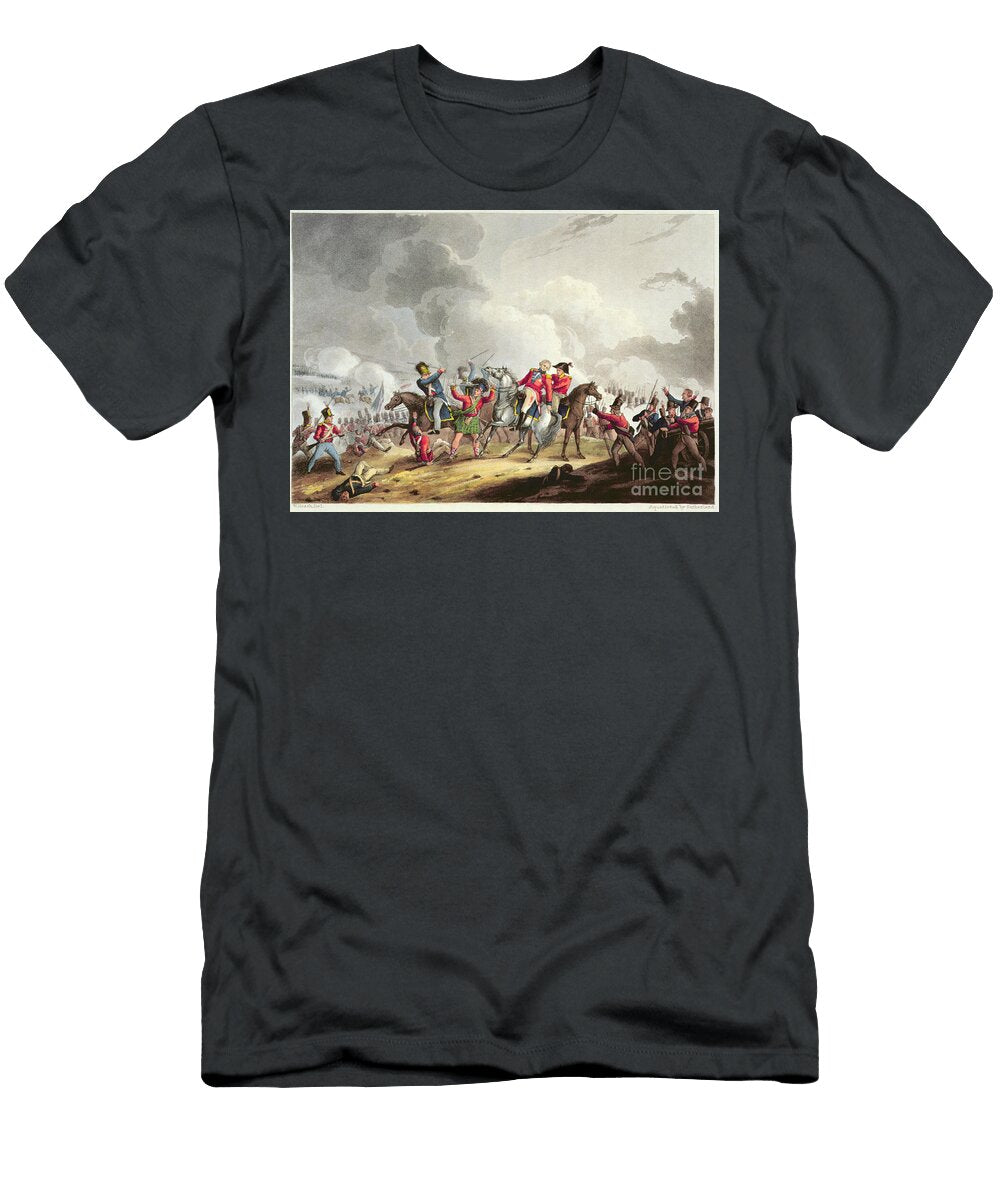 Death of Sir Ralph Abercromby 1734 1801 March 21st 1801 From the Martial Achievements of Great Britain and Her Allies From 1799 to 1815 William Heath T-Shirt