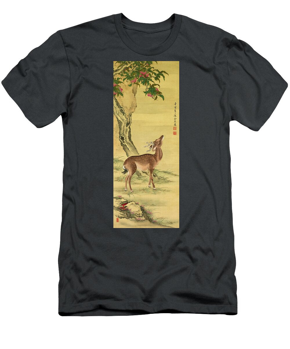 Deer Under Peach Toda Tadanaka T-Shirt
