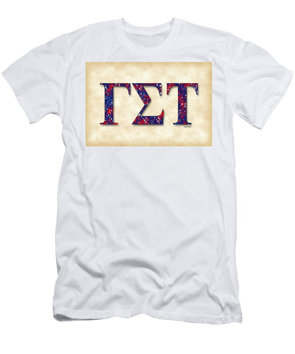 Delphic of Gamma Sigma Tau Parchment Stephen Younts T-Shirt